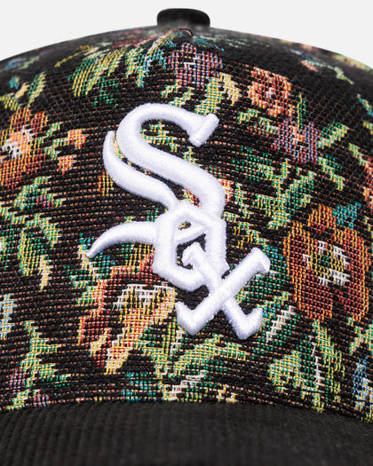 New Era Chicago White Sox 'Black Corduroy Floral Tapestry' 9FORTY A-Frame Snapback Tapestry/Black