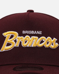 New Era Brisbane Broncos 'NRL Las Vegas 2024' 9FORTY A-Frame Snapback Maroon