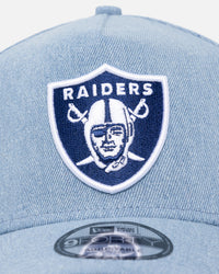 New Era Oakland Raiders 'Denim White' 9FORTY A-Frame Snapback Denim/Wheat/White