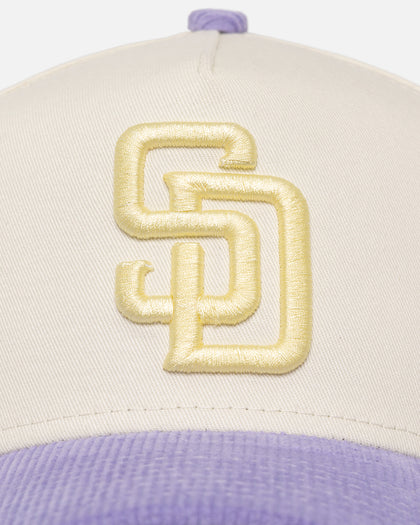New Era San Diego Padres 'Easter Corduroy' 9FORTY A-Frame Snapback White/Lilac
