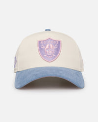New Era Oakland Raiders 'Easter Corduroy' 9FORTY A-Frame Snapback White/Blue