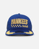 New Era New York Yankees 'Podium Pack' Pre-Curved Golfer Trucker Snapback Light Royal/Metallic Gold