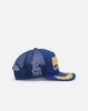New Era Los Angeles Dodgers 'Podium Pack' Pre-Curved Golfer Trucker Snapback Light Royal/Metallic Gold