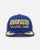 New Era Los Angeles Chargers 'Podium Pack' Pre-Curved Golfer Trucker Snapback Light Royal/Metallic Gold