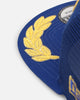 New Era Los Angeles Chargers 'Podium Pack' Pre-Curved Golfer Trucker Snapback Light Royal/Metallic Gold