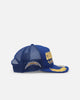 New Era Los Angeles Chargers 'Podium Pack' Pre-Curved Golfer Trucker Snapback Light Royal/Metallic Gold