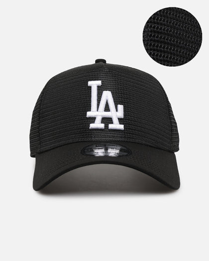 New Era Los Angeles Dodgers 'Black All Over Mesh' 9FORTY A-Frame Trucker Snapback Black Rigid/Black
