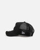 New Era Chicago Bulls 'Black All Over Mesh' 9FORTY A-Frame Trucker Snapback Black Rigid/Black