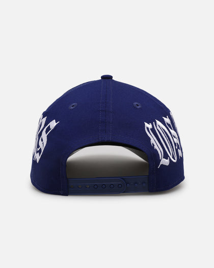 New Era Los Angeles Dodgers 'Gothic Script' 9FORTY A-Frame Snapback Dark Royal/Grey