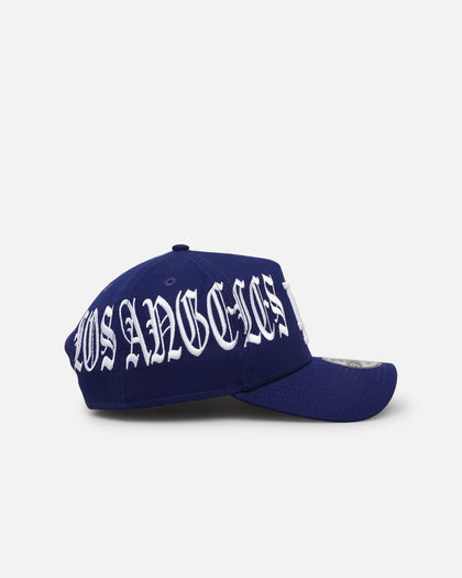 New Era Los Angeles Dodgers 'Gothic Script' 9FORTY A-Frame Snapback Dark Royal/Grey
