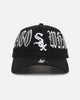 New Era Chicago White Sox 'Gothic Script' 9FORTY A-Frame Snapback Black/Grey
