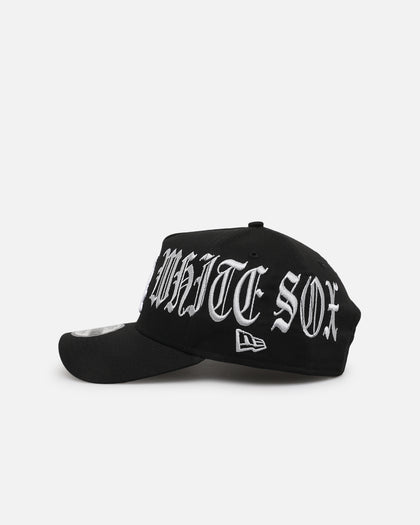 New Era Chicago White Sox 'Gothic Script' 9FORTY A-Frame Snapback Black/Grey