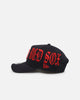 New Era Boston Red Sox 'Gothic Script' 9FORTY A-Frame Snapback Scarlet/Navy