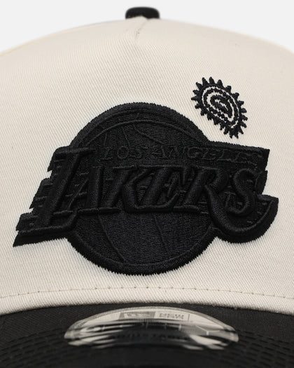New Era Los Angeles Lakers 'Paisley Hit' 9FORTY A-Frame Snapback Chrome White/Black