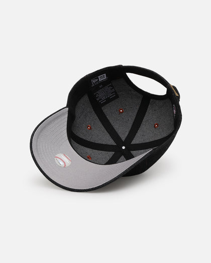 New Era Chicago White Sox "Black Denim" Classic Casual Strapback Black Denim/Rust Contrast