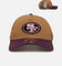 New Era San Francisco 49ers 'Rustic Rose' 9FORTY A-Frame Trucker Snapback Wheat
