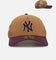 New Era New York Yankees 'Rustic Rose' 9FORTY A-Frame Trucker Snapback Wheat