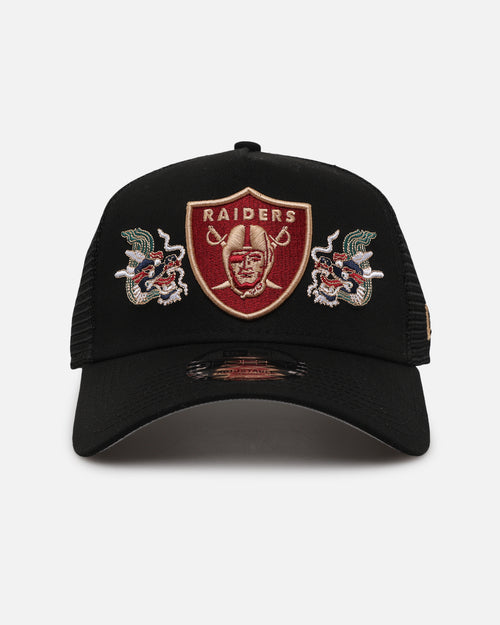 New Era Las Vegas Raiders 'Dragon Collection' 9FORTY A-Frame Trucker Snapback Black