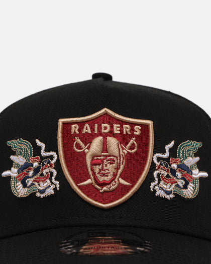 New Era Las Vegas Raiders 'Dragon Collection' 9FORTY A-Frame Trucker Snapback Black