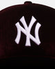 New Era New York Yankees 'Velvet Dreams' 9FORTY A-Frame Snapback Maroon/Grey