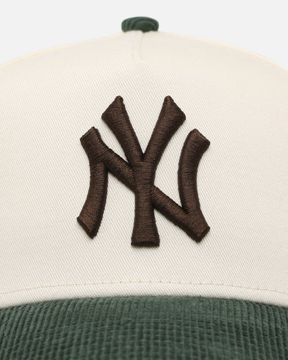 New Era New York Yankees 'Chrome White Green' Corduroy Visor 9FORTY A-Frame Snapback Chrome