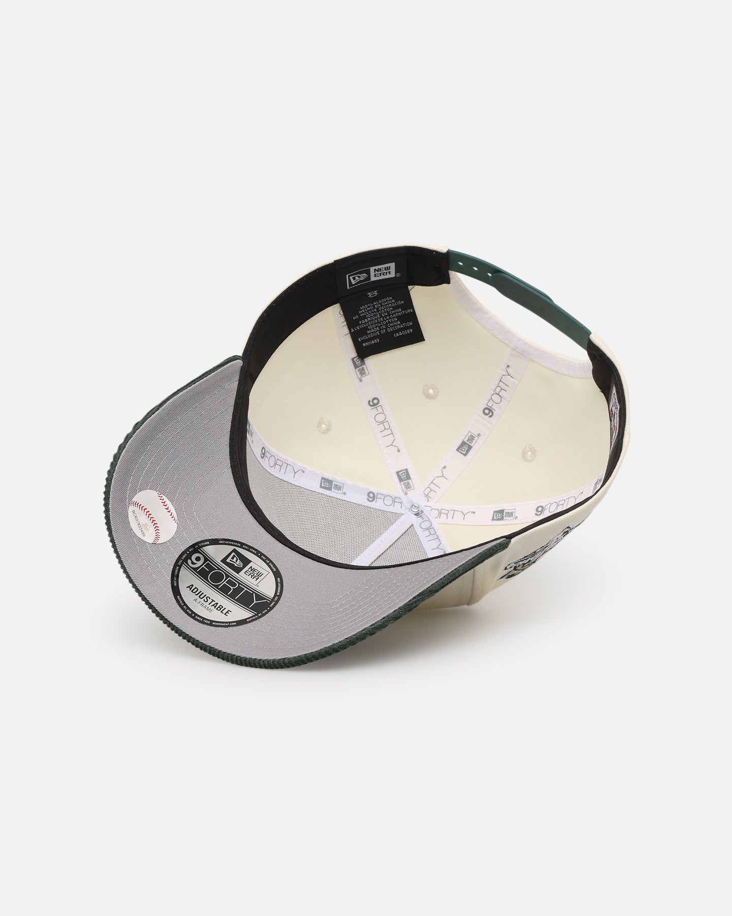 New Era New York Yankees 'Chrome White Green' Corduroy Visor