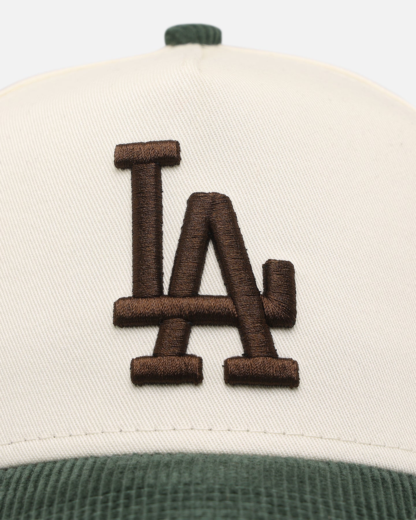 New Era Los Angeles Dodgers 'Chrome White Green' Corduroy Visor