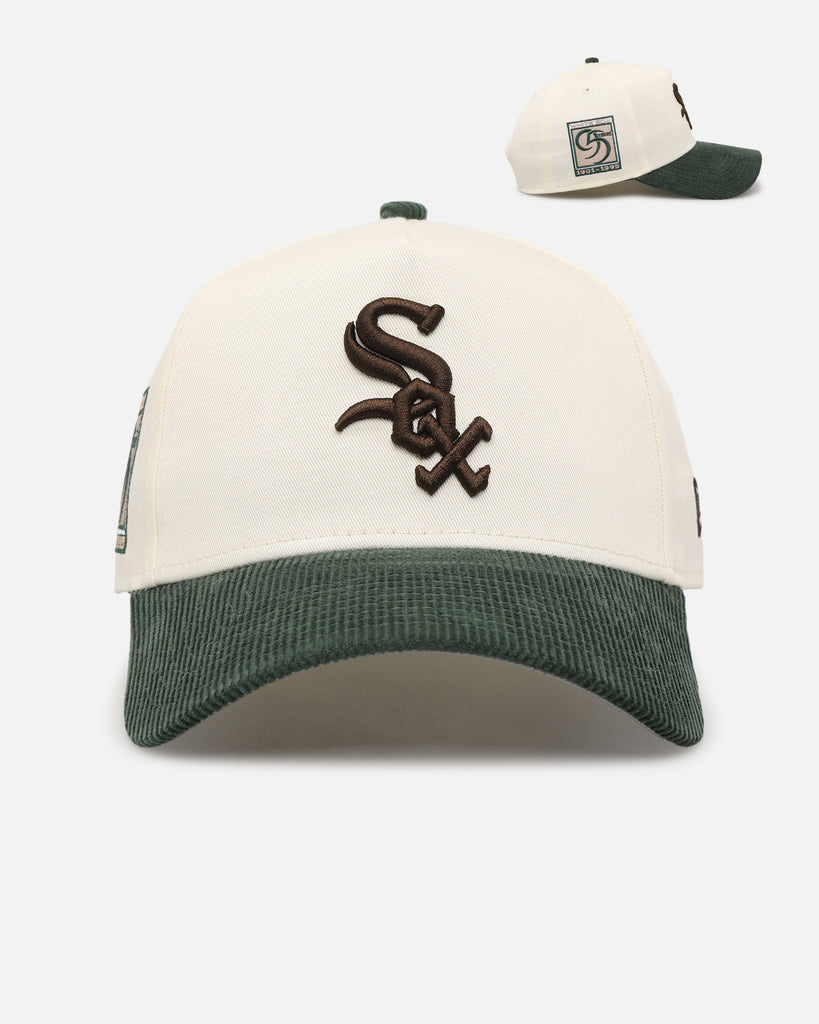 New Era Chicago White Sox 'Chrome White Green' Corduroy Visor