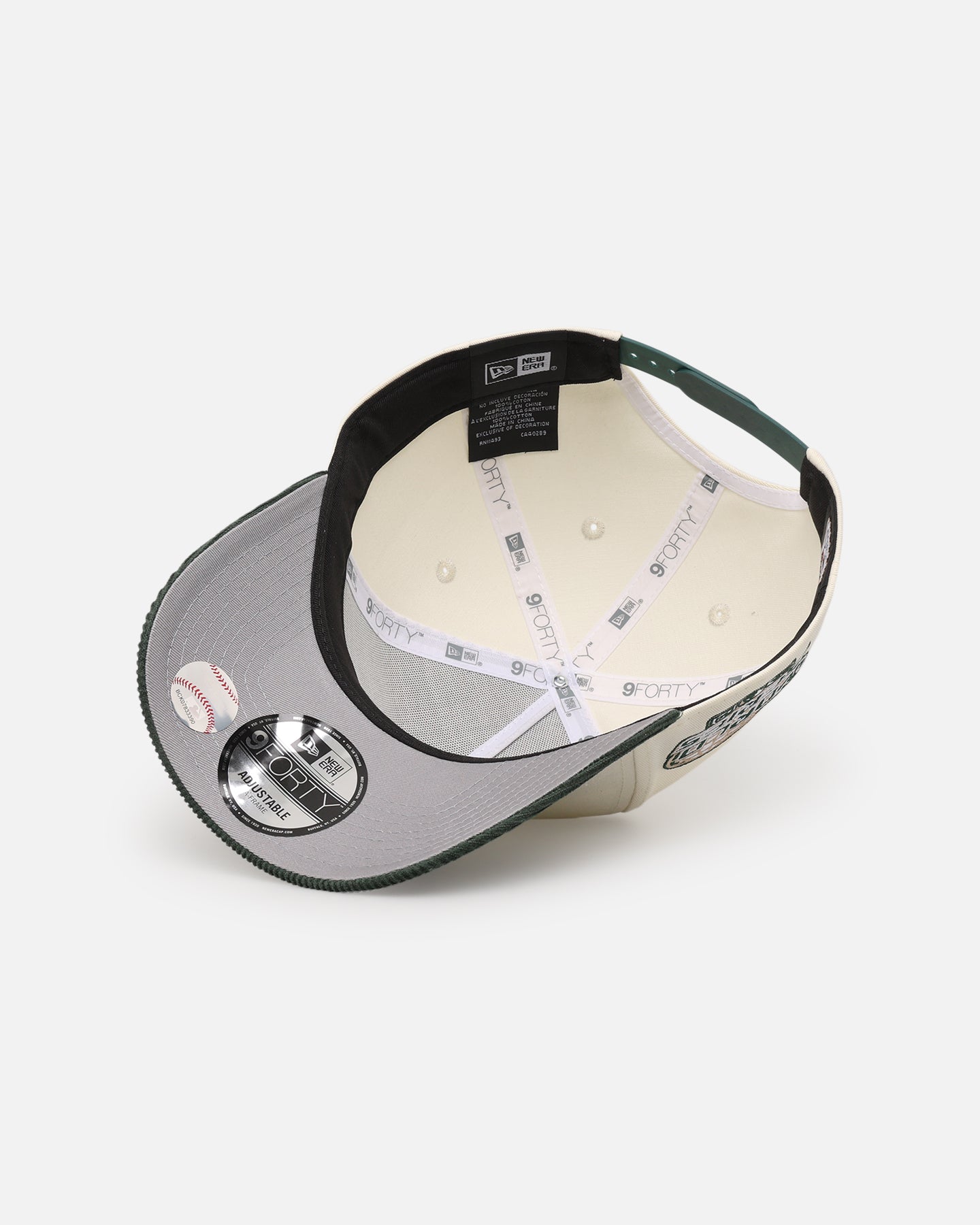 New Era Boston Red Sox 'Chrome White Green' Corduroy Visor 9FORTY