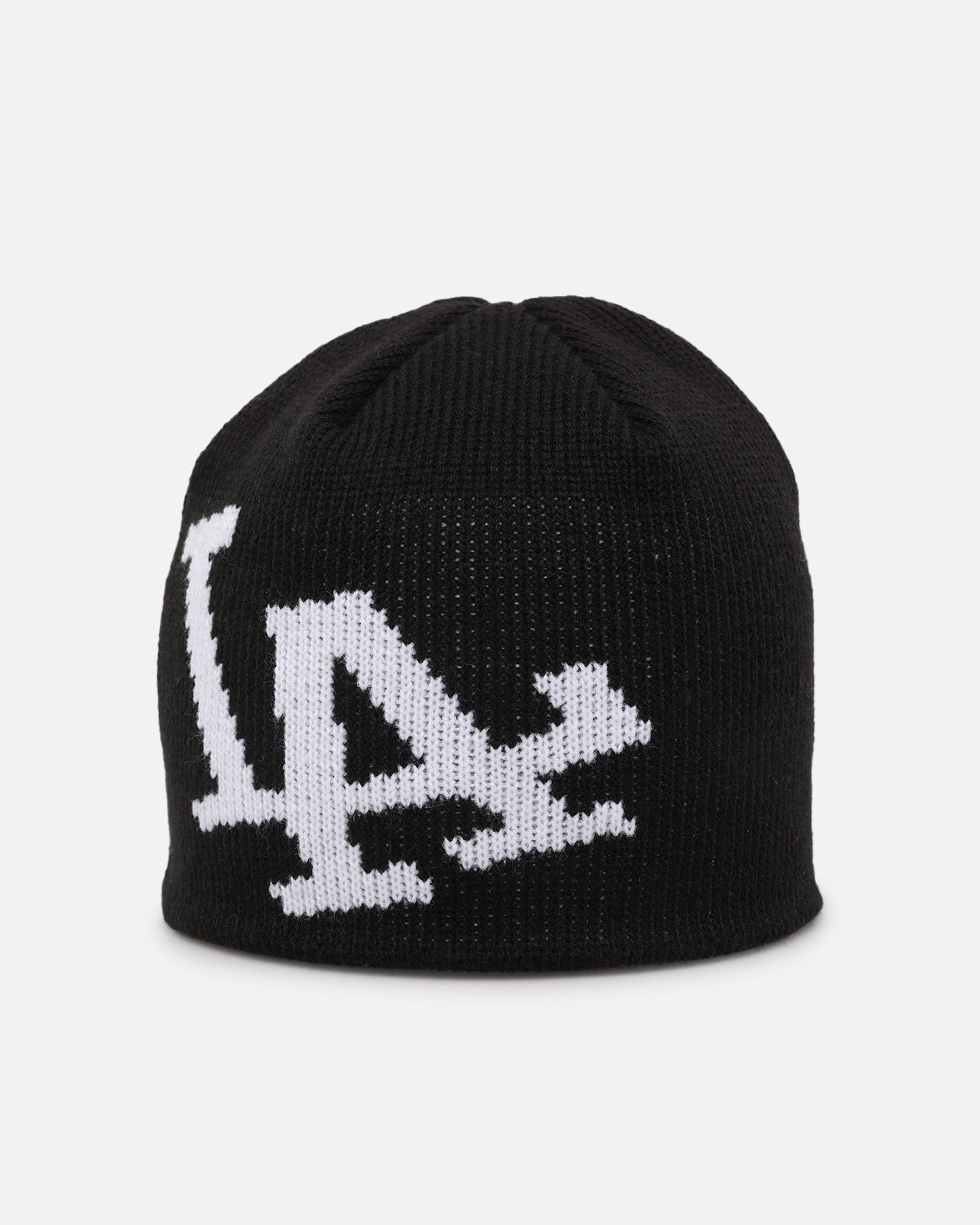 New Era Los Angeles Dodgers Knitted Skully Beanie Black | Culture
