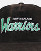 New Era New Zealand Warriors 'NRL Golfer Washed Black' Pre-Curved Corduroy Golfer Snapback Washed Black