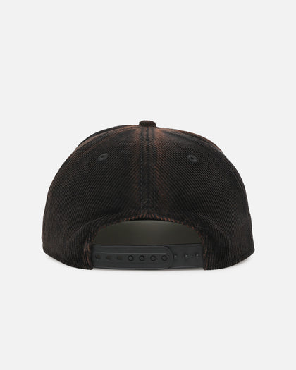 New Era Sydney Roosters 'NRL Golfer Washed Black' Pre-Curved Corduroy Golfer Snapback Washed Black