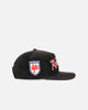 New Era Sydney Roosters 'NRL Golfer Washed Black' Pre-Curved Corduroy Golfer Snapback Washed Black
