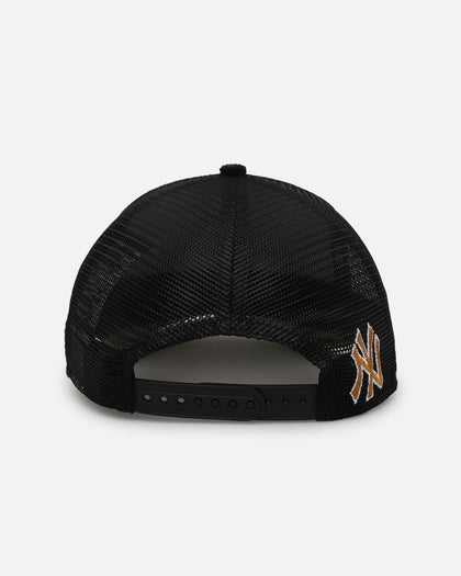 New Era New York Yankees 'Washed Cord Racer' Corduroy Golfer Trucker Snapback Washed Black