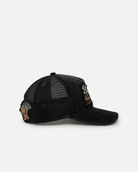 New Era New York Yankees 'Washed Cord Racer' Corduroy Golfer Trucker Snapback Washed Black