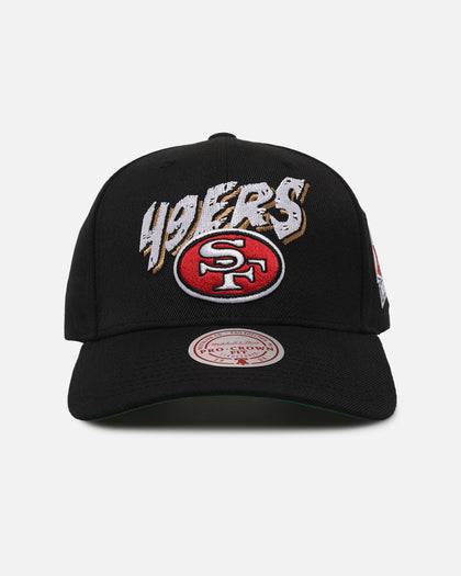 Mitchell & Ness San Francisco 49ers Flames Pro Crown Snapback Black