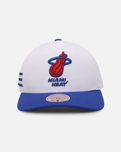 Mitchell & Ness Miami Heat 'Cuba Flag' Pro Crown Snapback White/Blue