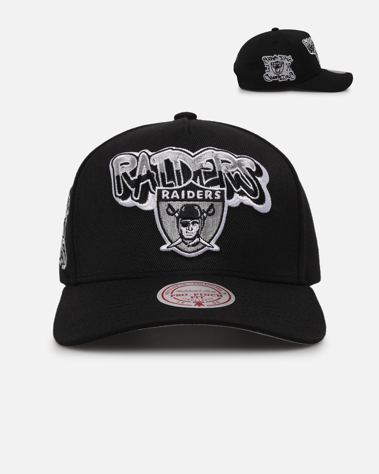 Mitchell & Ness Las Vegas Raiders Champs Graffiti Pro Crown