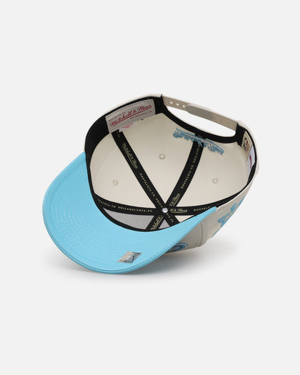 Mitchell & Ness Philadelphia 76ers 'Sky Blue' Pro Crown Snapback White Cream/Blue