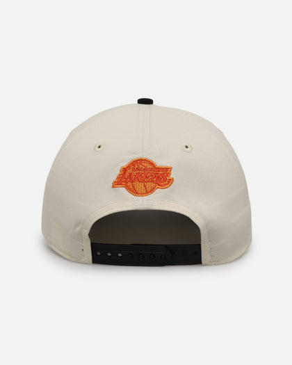 New Era Los Angeles Lakers 'Flame' 9FORTY A-Frame Snapback Chrome White/Black