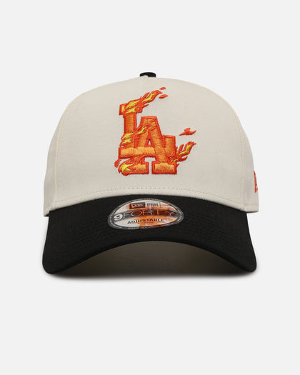 New Era Los Angeles Dodgers 'Flame' 9FORTY A-Frame Snapback Chrome White/Black