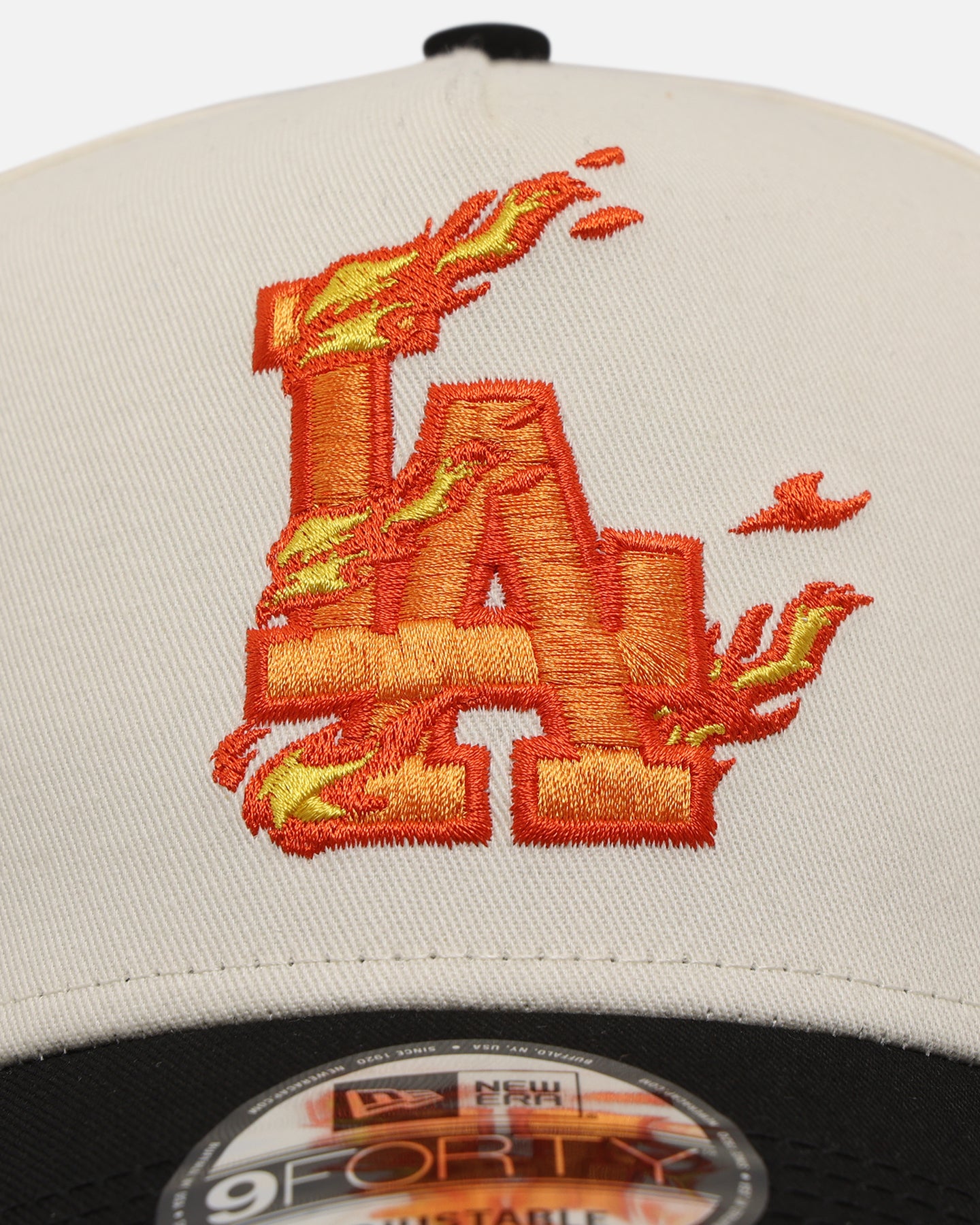New Era Los Angeles Dodgers 'Flame' 9FORTY A-Frame Snapback Chrome