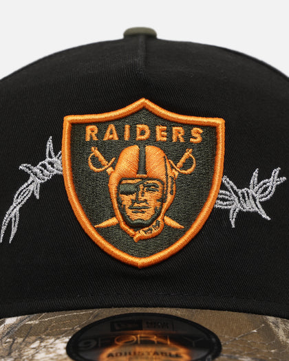 New Era Las Vegas Raiders 'Realtree Grit 2.0' 9FORTY A-Frame Snapback Black/Green/Orange