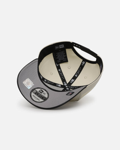 New Era Miami Dolphins 'Leather Visor' 9FORTY A-Frame Snapback Chrome White/Black