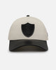New Era Las Vegas Raiders 'Leather Visor' 9FORTY A-Frame Snapback Chrome White/Black
