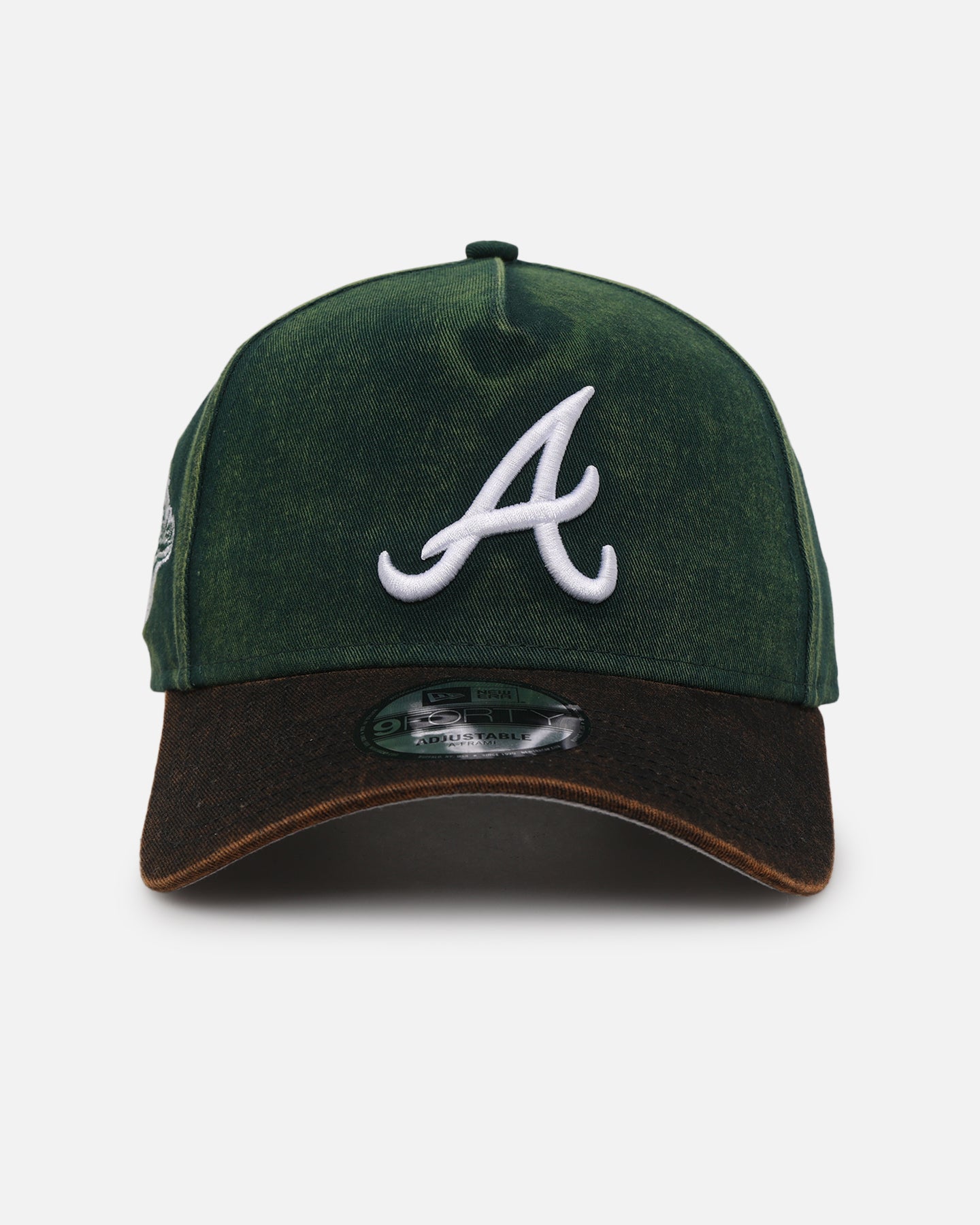 New Era Atlanta Braves 'Washed Green' 9FORTY A-Frame Strapback