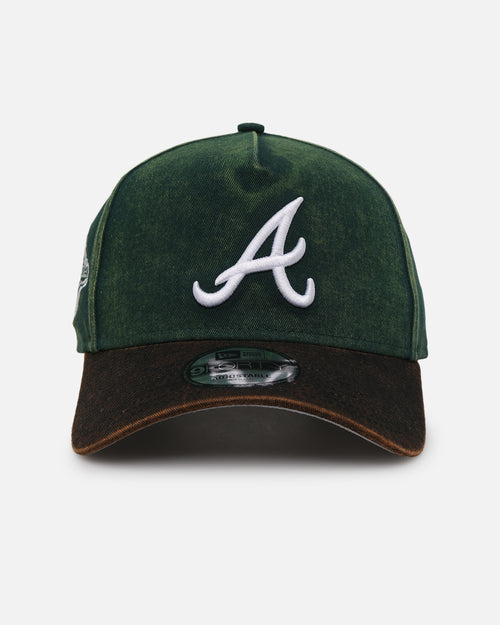 New Era Atlanta Braves 'Washed Green' 9FORTY A-Frame Strapback Green/Black
