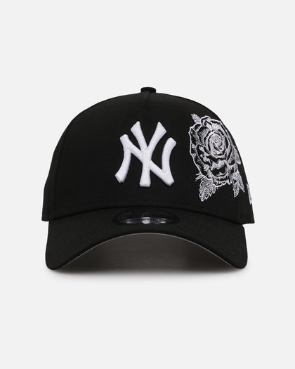 New Era New York Yankees 'Ornate Rose' 9FORTY A-Frame Snapback Black/White
