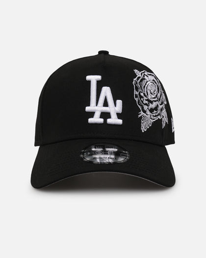 New Era Los Angeles Dodgers 'Ornate Rose' 9FORTY A-Frame Snapback Black/White