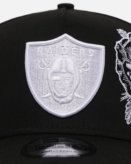 New Era Las Vegas Raiders 'Ornate Rose' 9FORTY A-Frame Snapback Black/White
